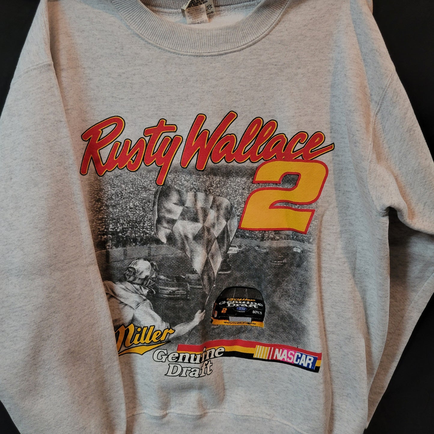 Vintage Long-Sleeved Rusty Wallace Sweatshirt