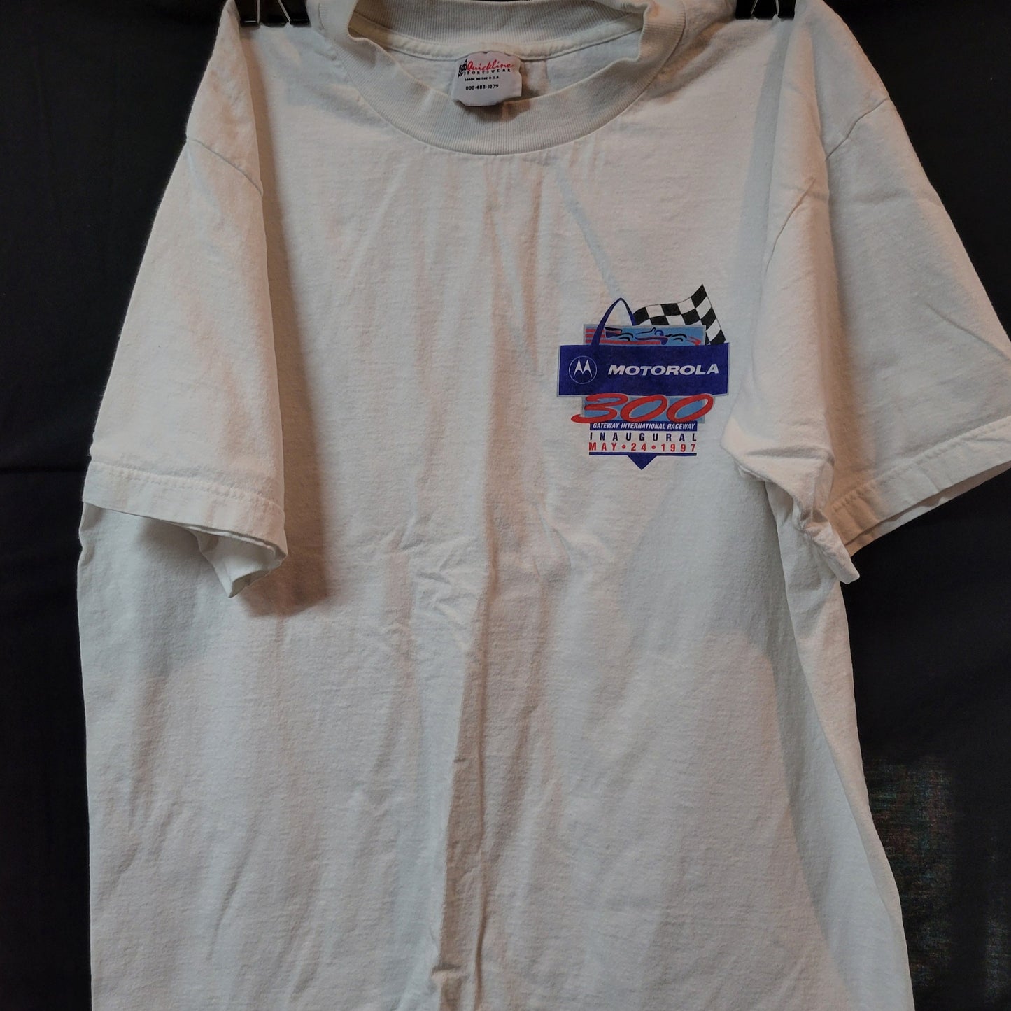 Vintage Short-Sleeved 1997 Inaugural Motorola 300 Gateway Raceway T-Shirt