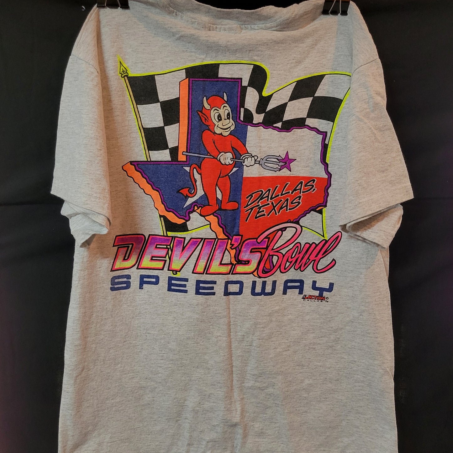 Vintage Short-Sleeved Devil's Bowl Speedway T-Shirt