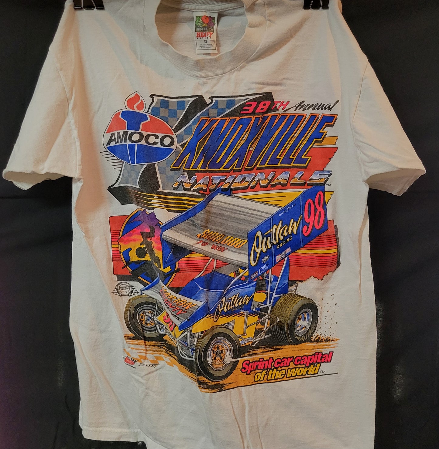 Vintage Short-Sleeved 1998 Knoxville Nationals T-Shirt