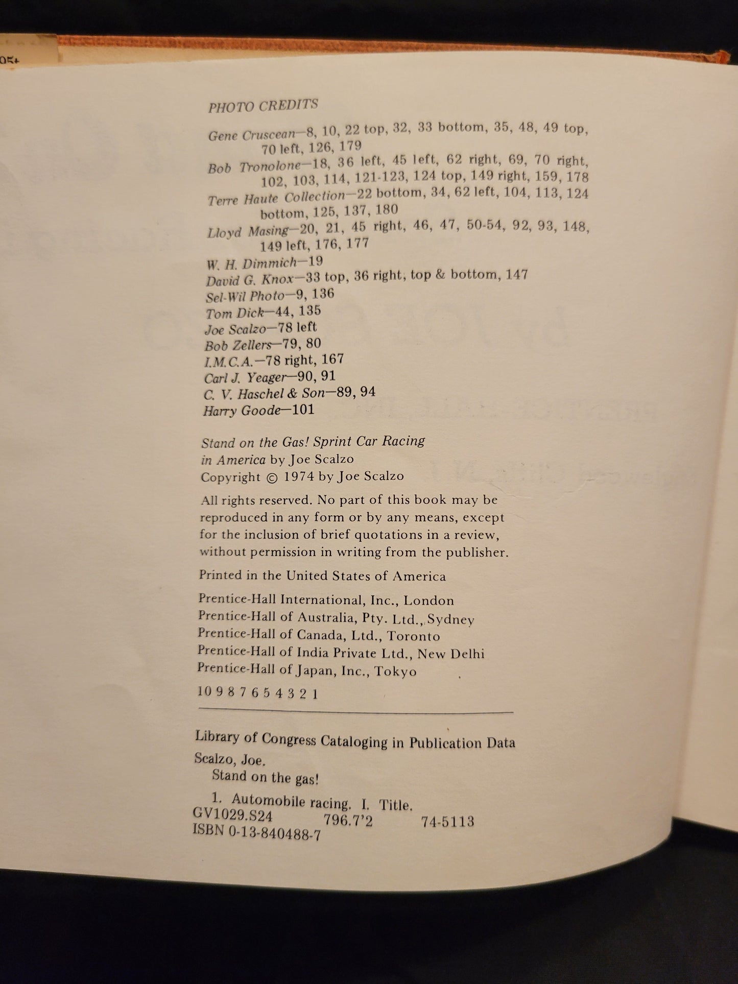 Stand on the Gas Hardcover Book