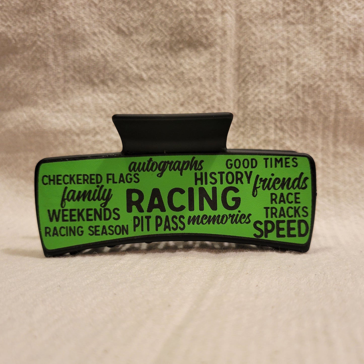 Race Words Hair Claw Clip