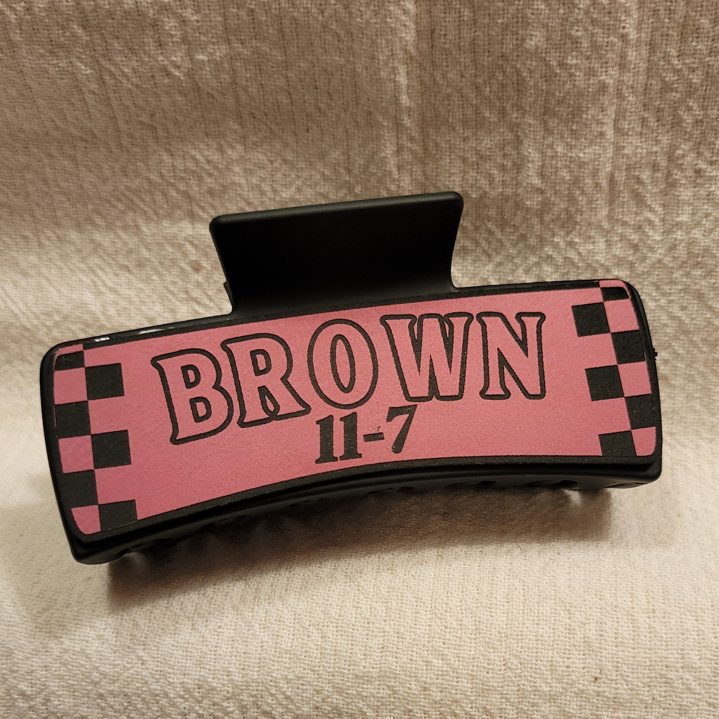 Custom Race Team Hair Claw Clip