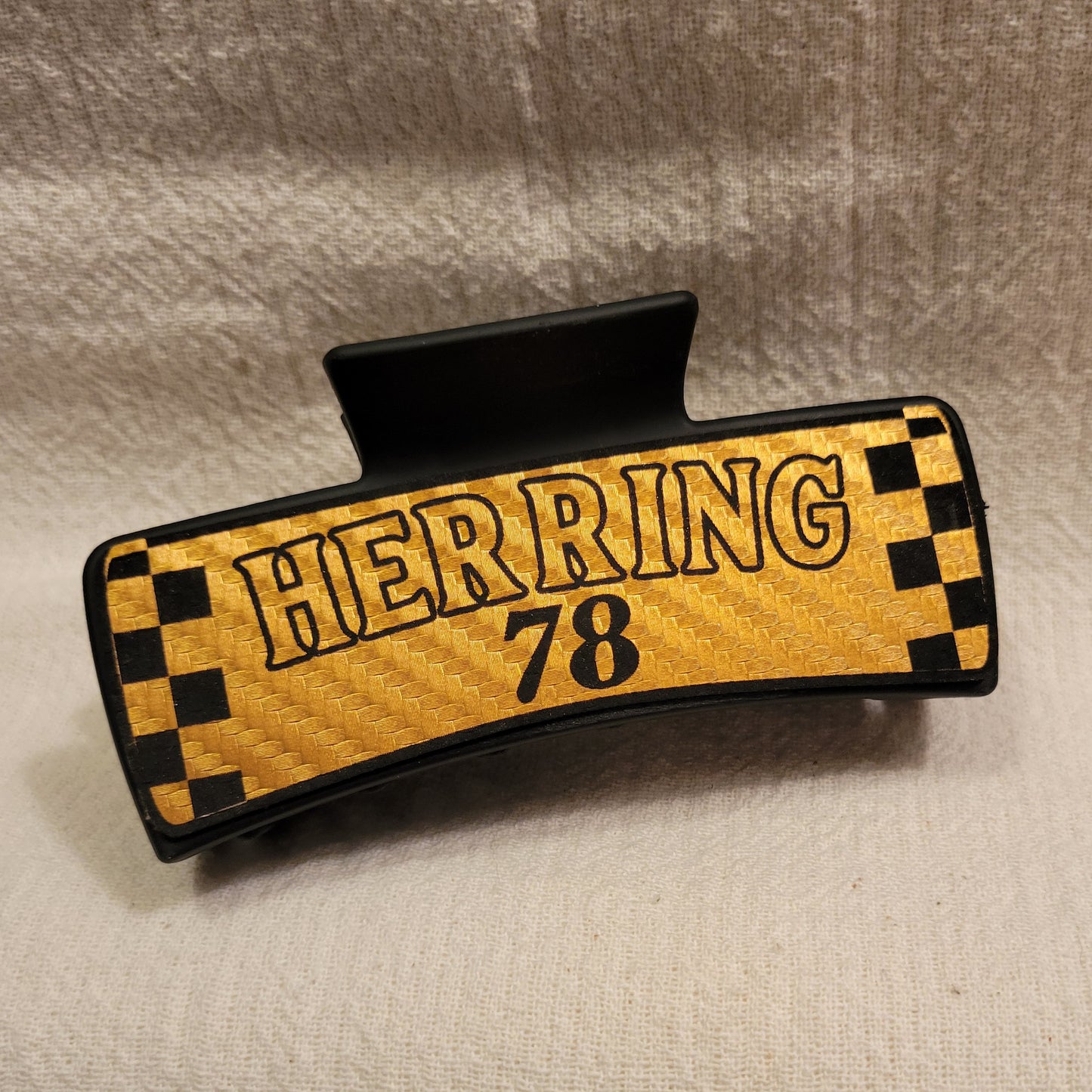 Custom Race Team Hair Claw Clip