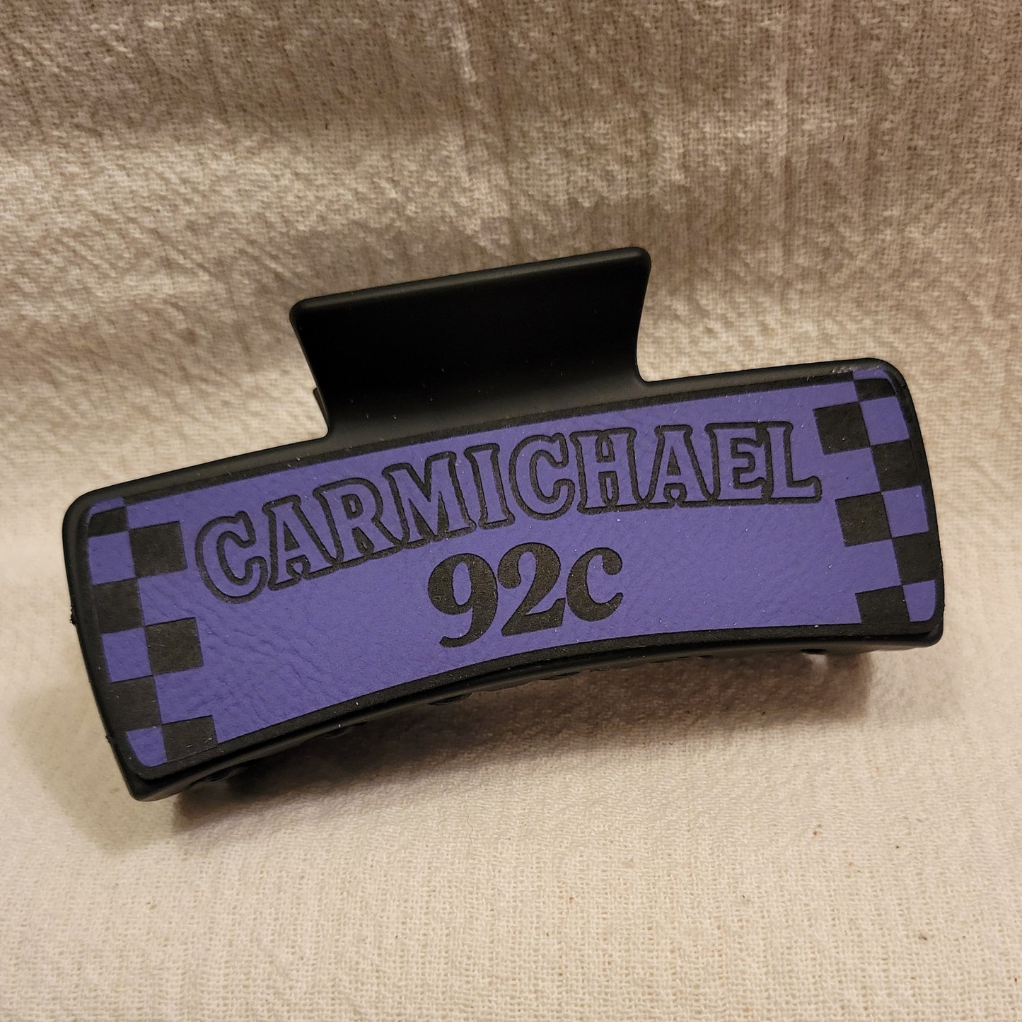 Custom Race Team Hair Claw Clip
