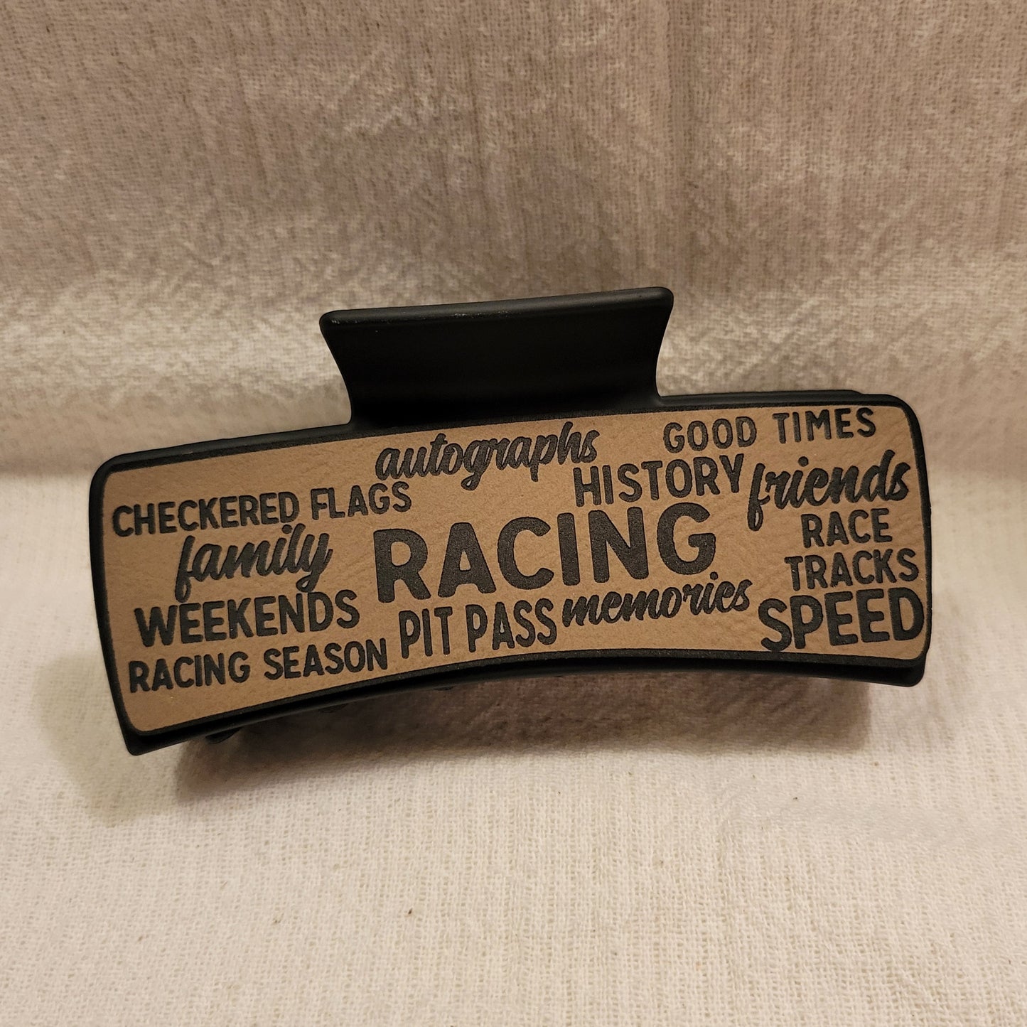 Race Words Hair Claw Clip