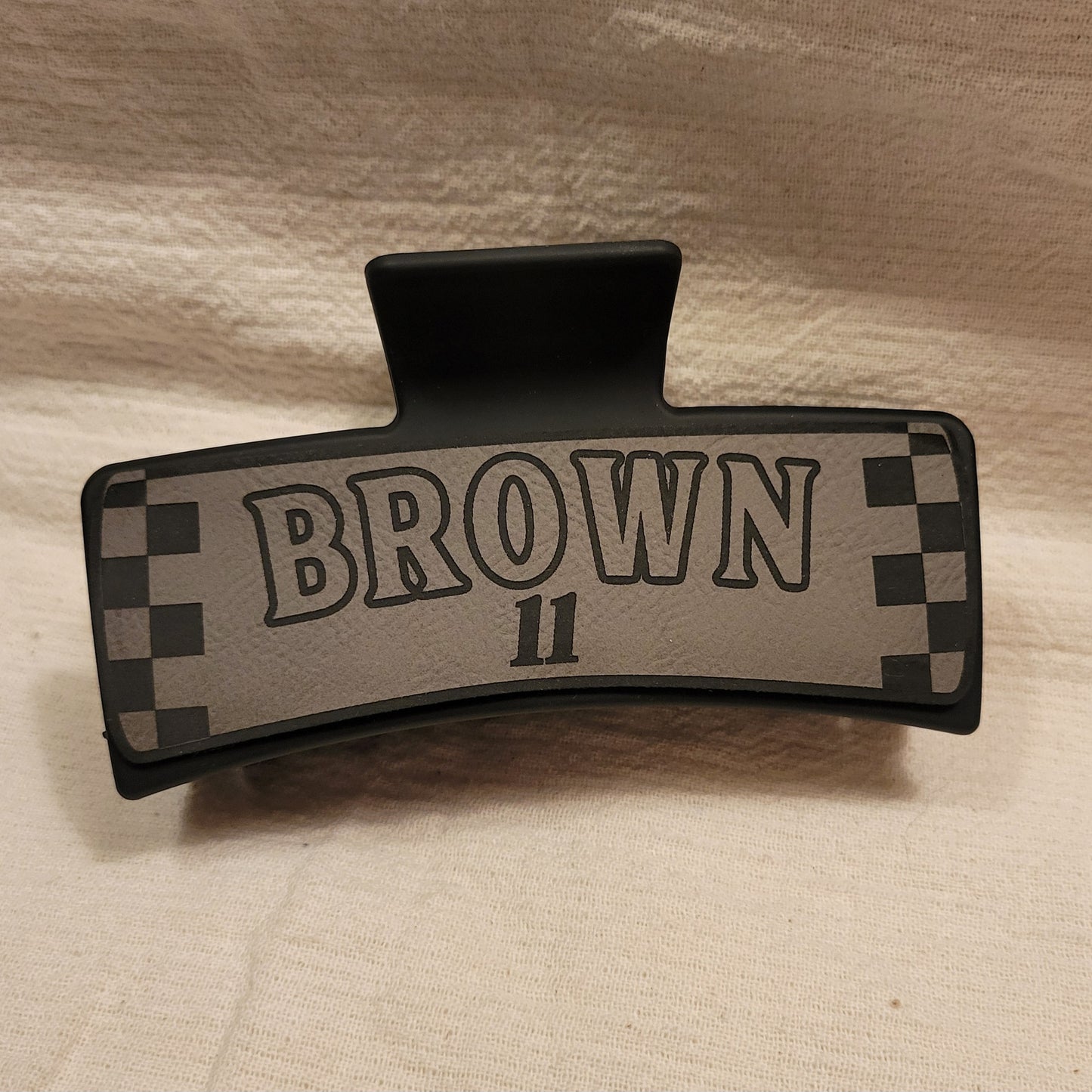 LARGE Custom Race Team Hair Claw Clip