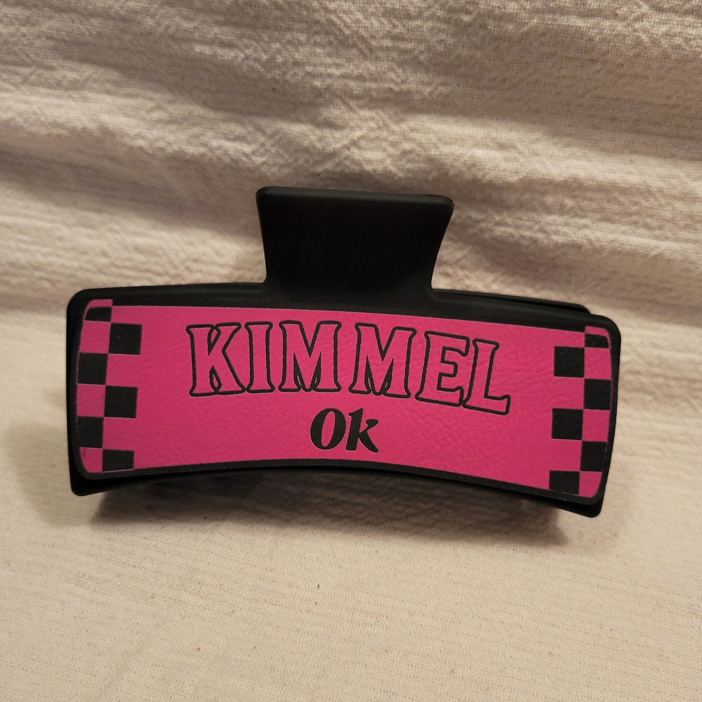 LARGE Custom Race Team Hair Claw Clip
