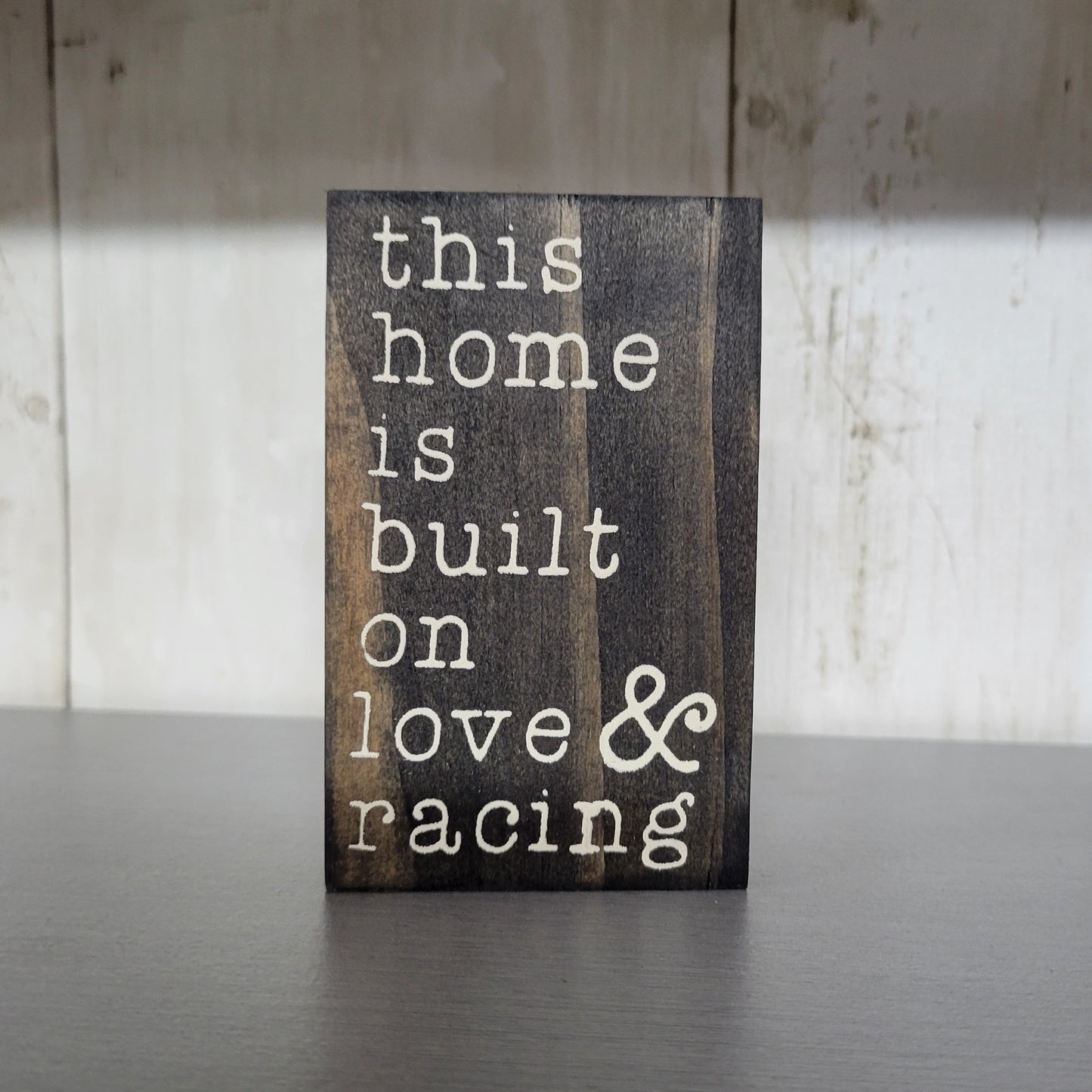 This Home Built Wood Sign