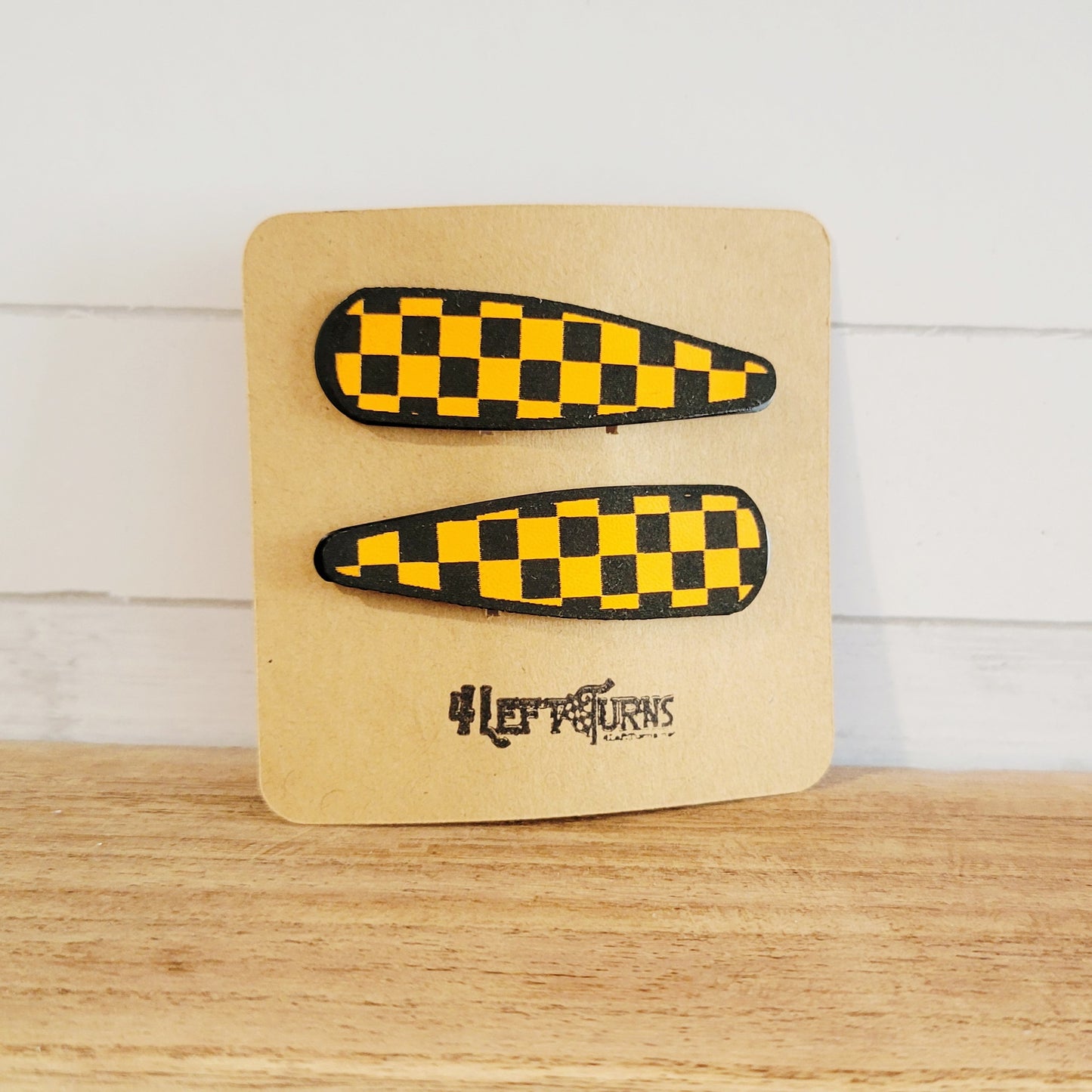 Checkered Barrettes