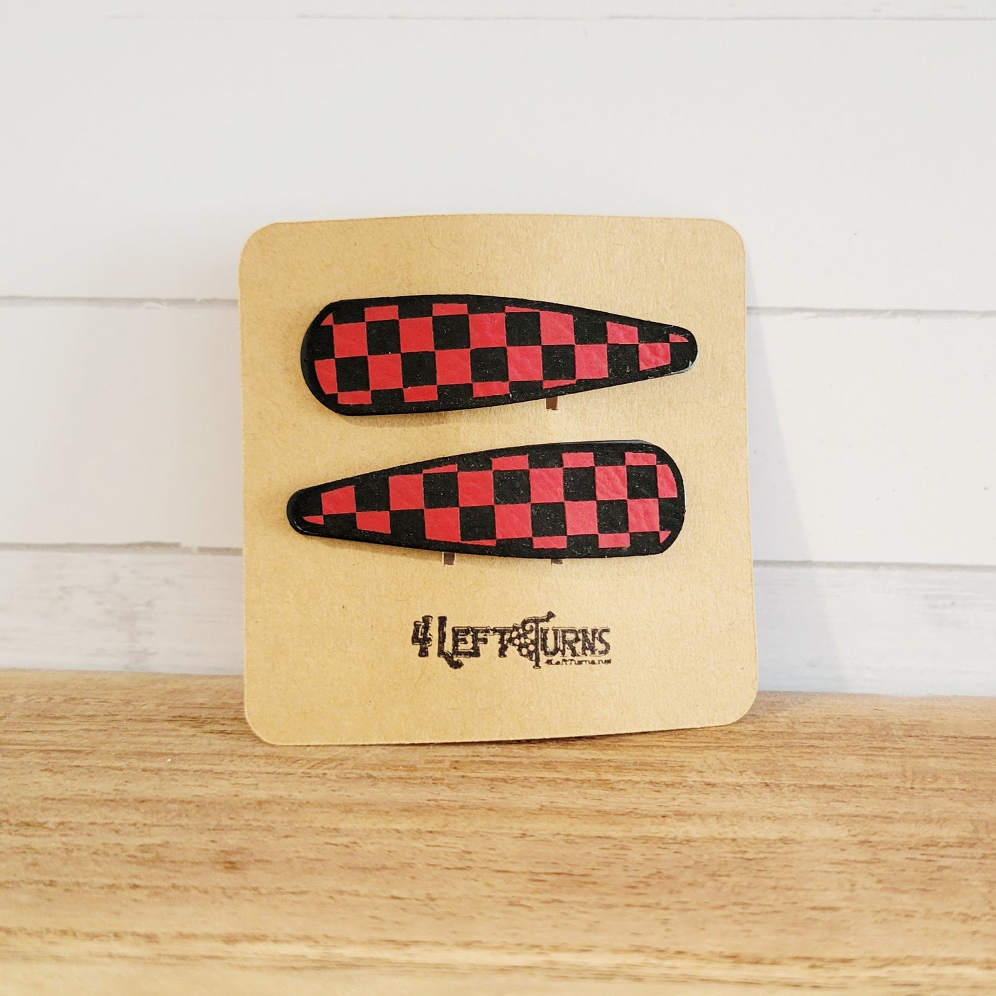Checkered Barrettes