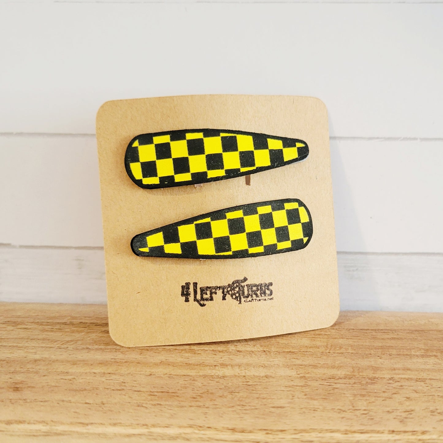 Checkered Barrettes