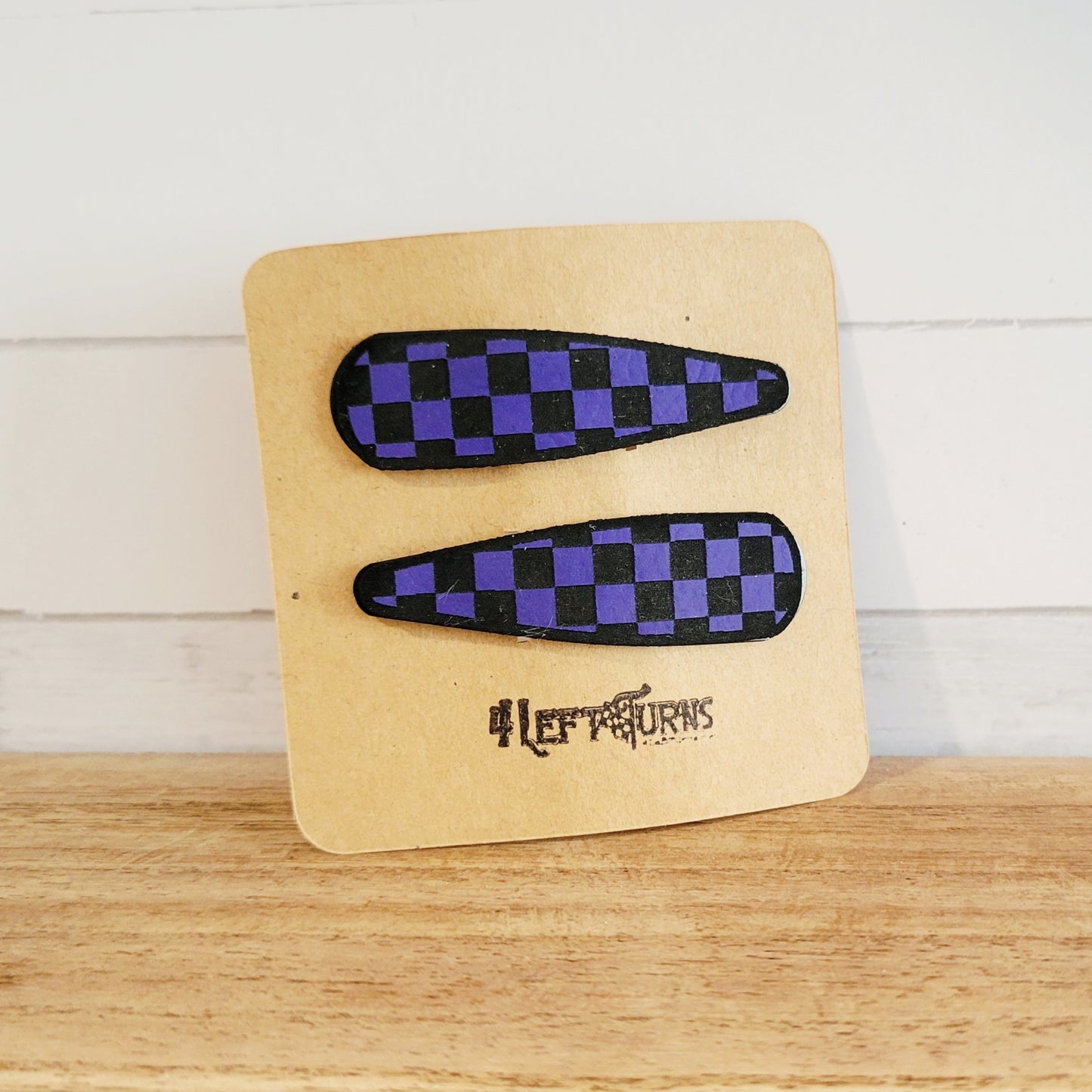 Checkered Barrettes