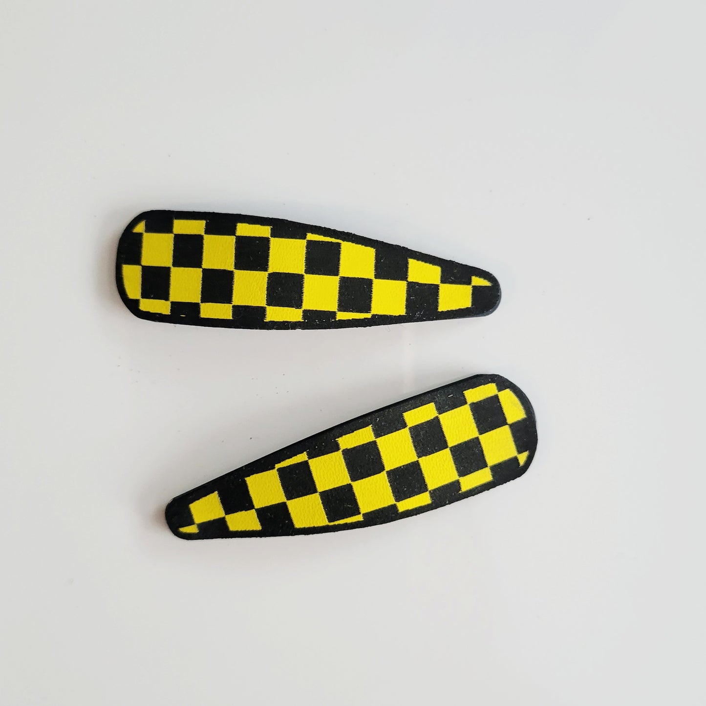 Checkered Barrettes