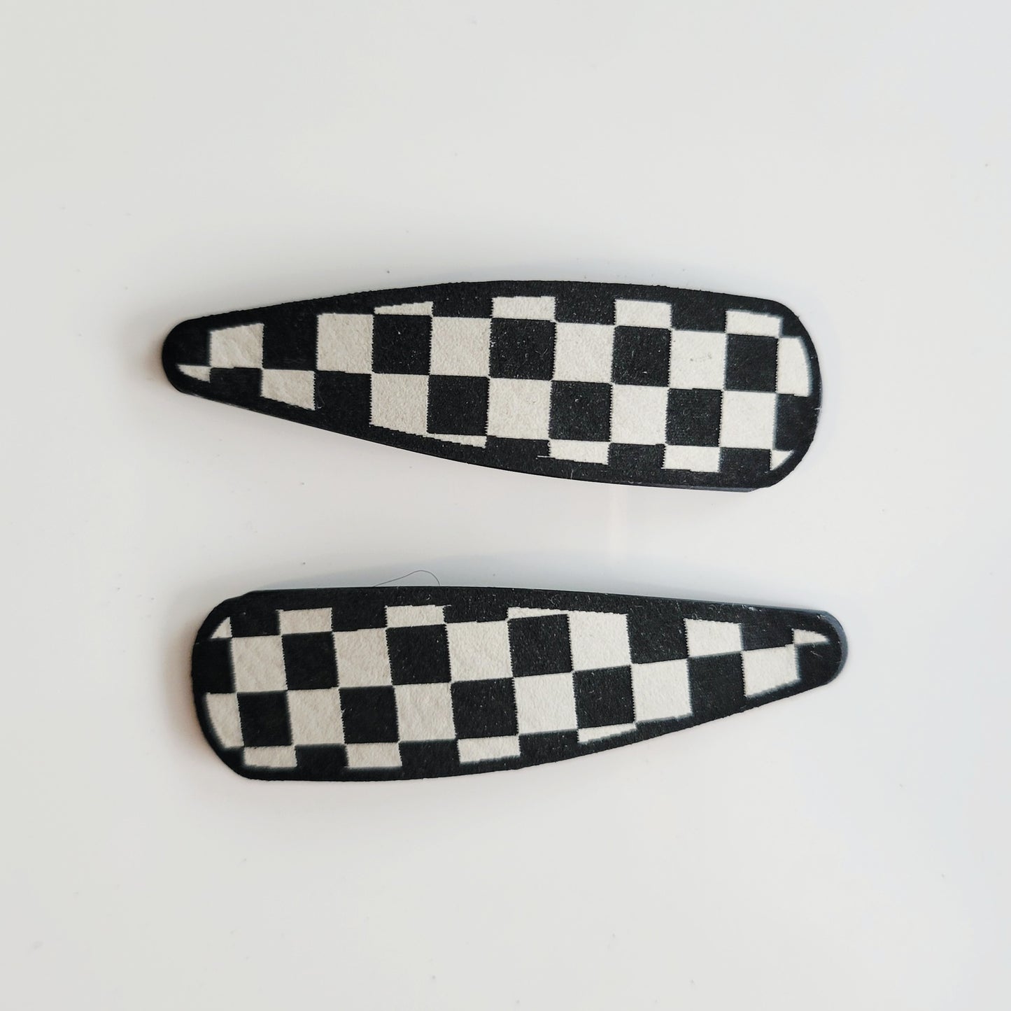 Checkered Barrettes