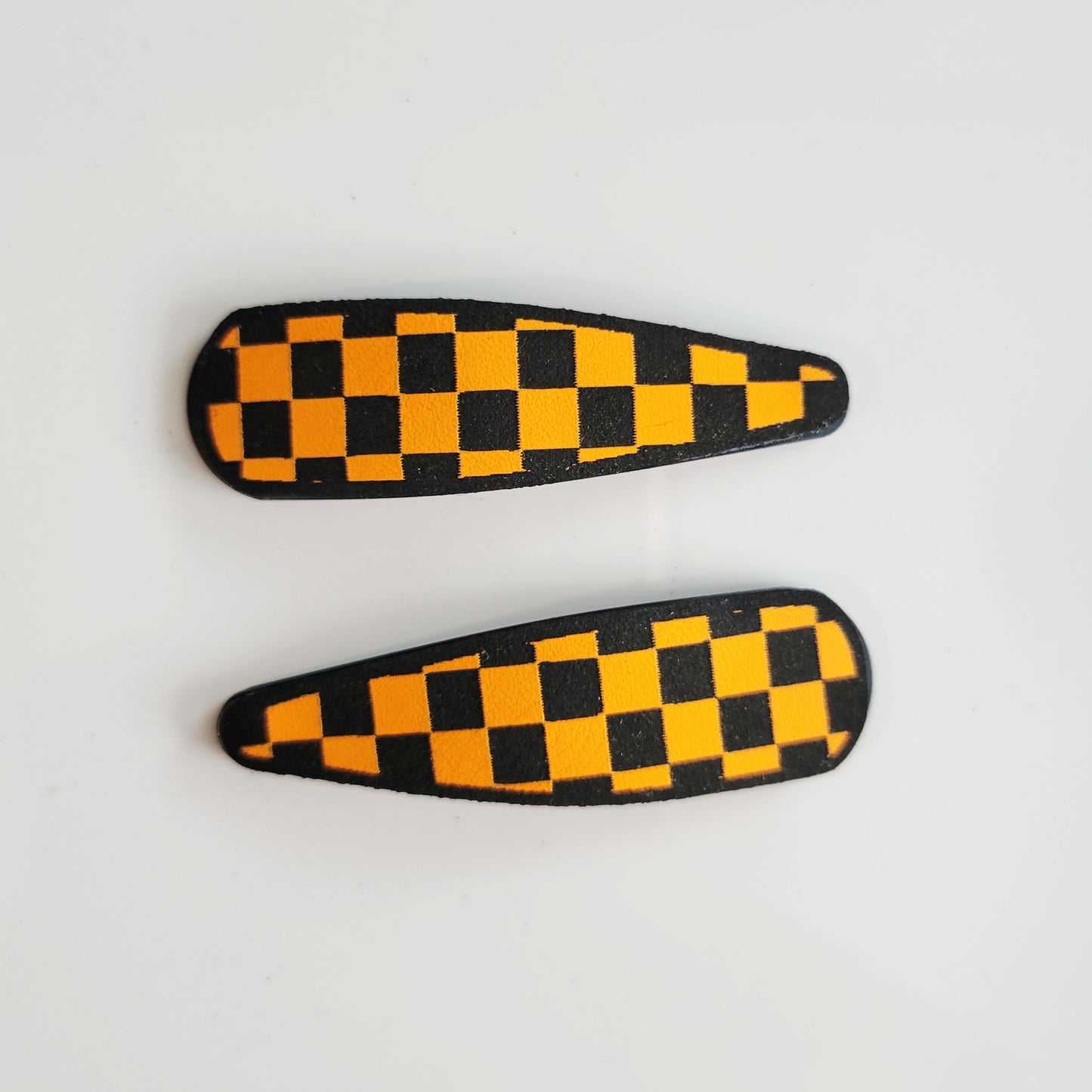 Checkered Barrettes