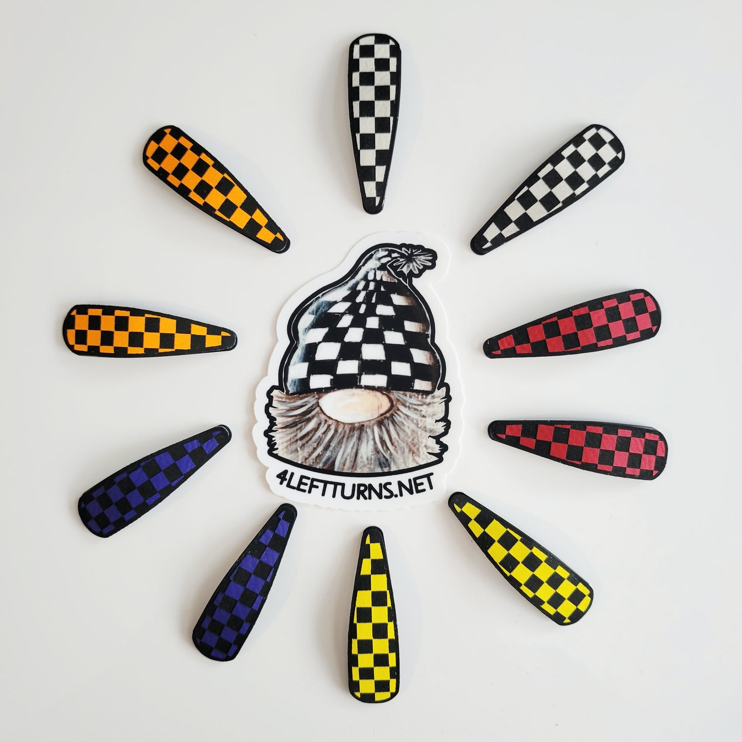 Checkered Barrettes