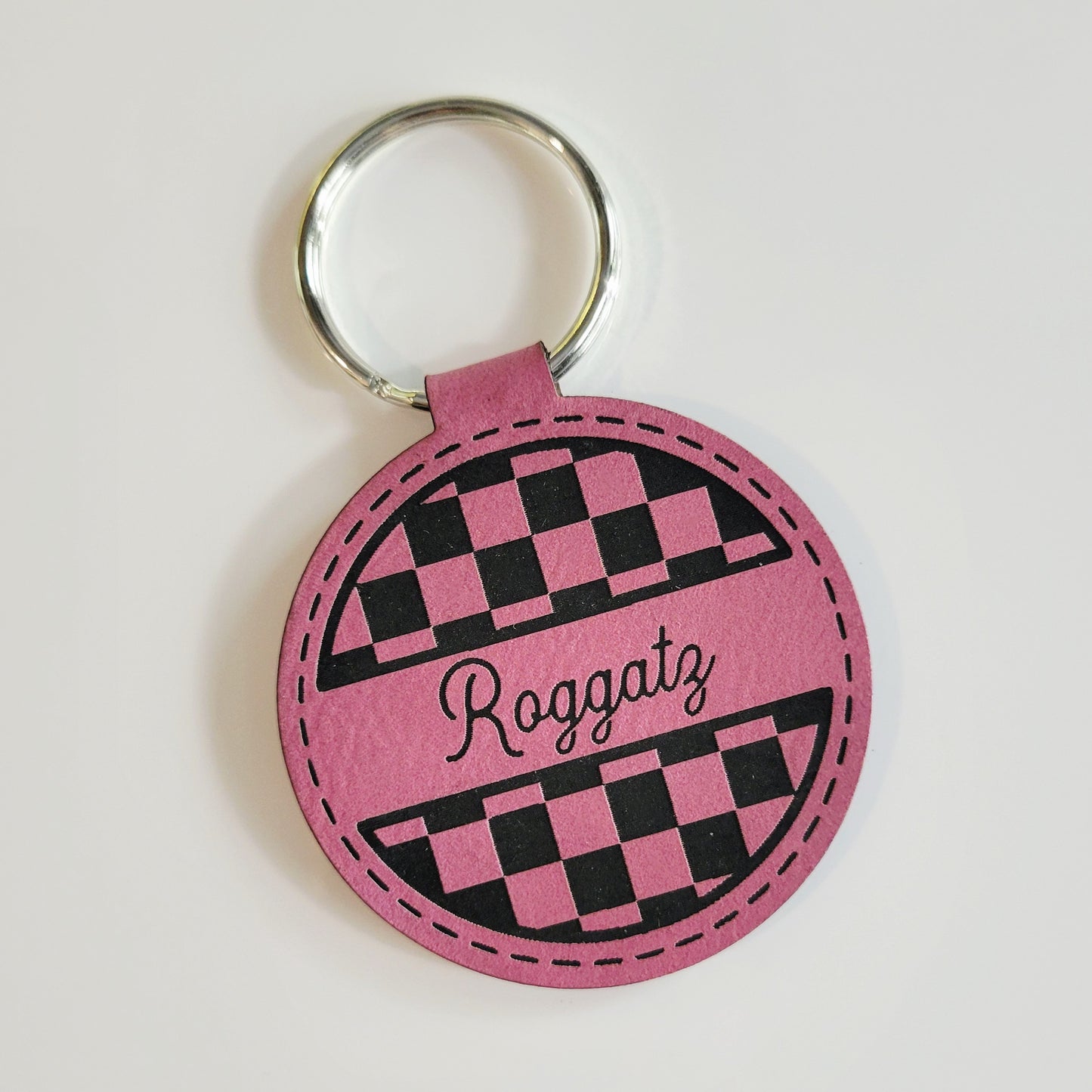 Personalized Leatherette Key Fob