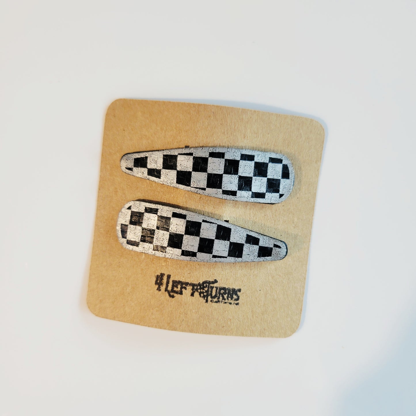 Checkered Barrettes
