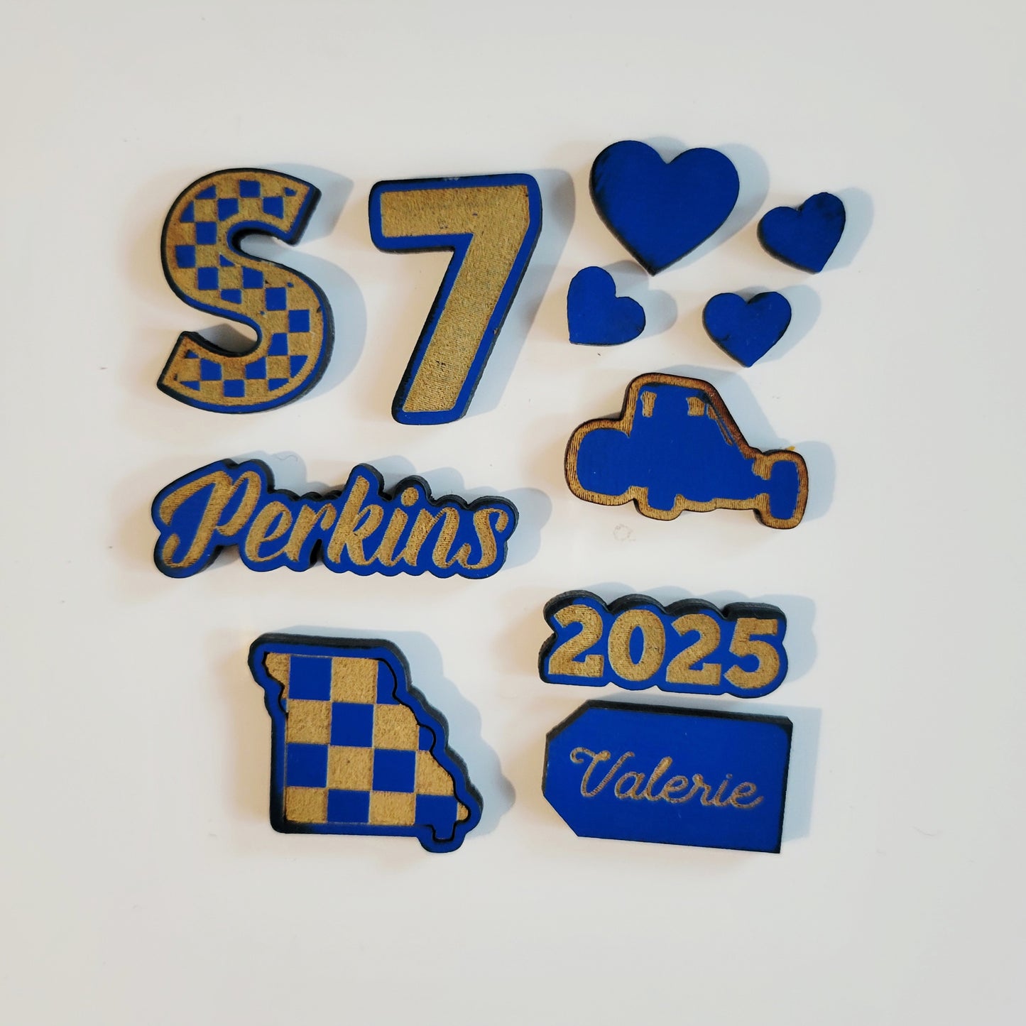 Additional Drop-in Charms for Customized Racing Christmas Ornament