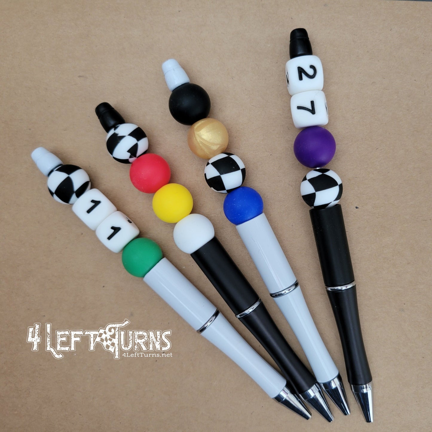Custom Silicone Bead Ballpoint Pens