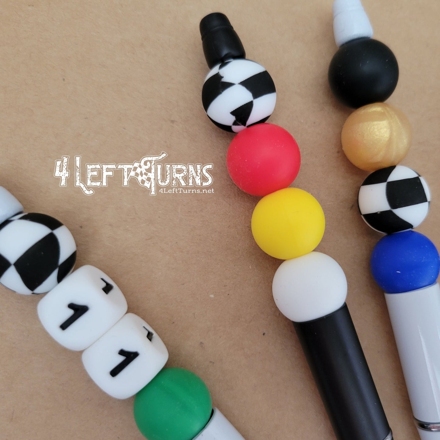 Custom Silicone Bead Ballpoint Pens