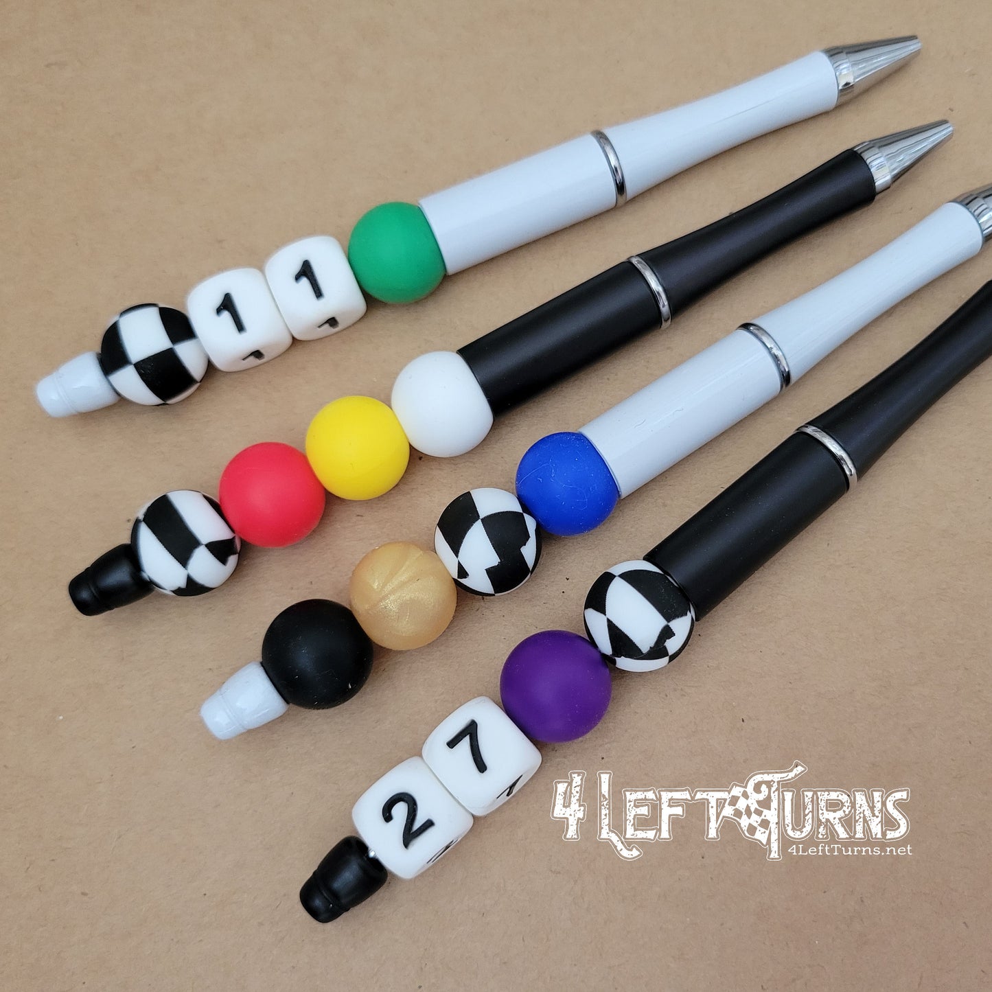Custom Silicone Bead Ballpoint Pens