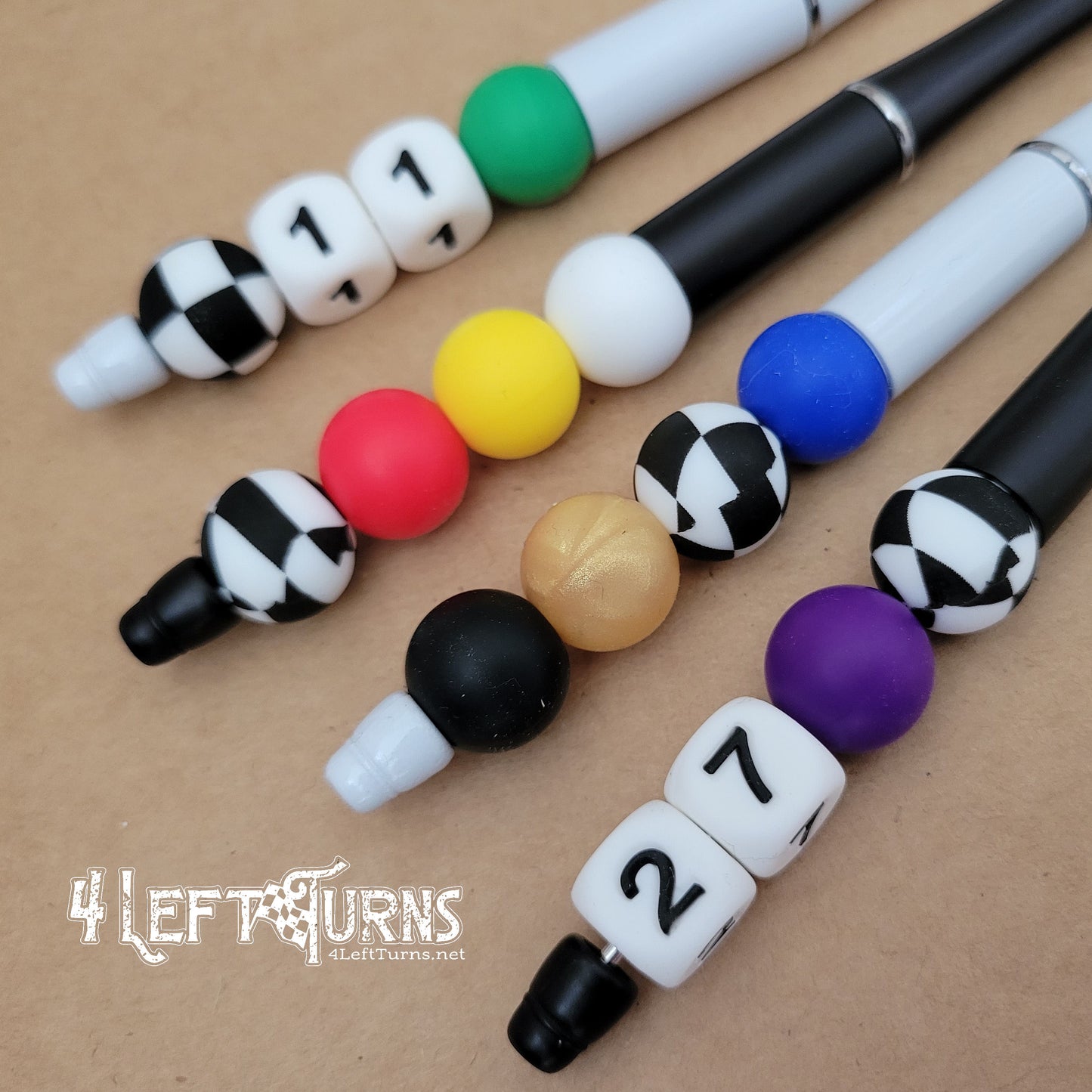 Custom Silicone Bead Ballpoint Pens