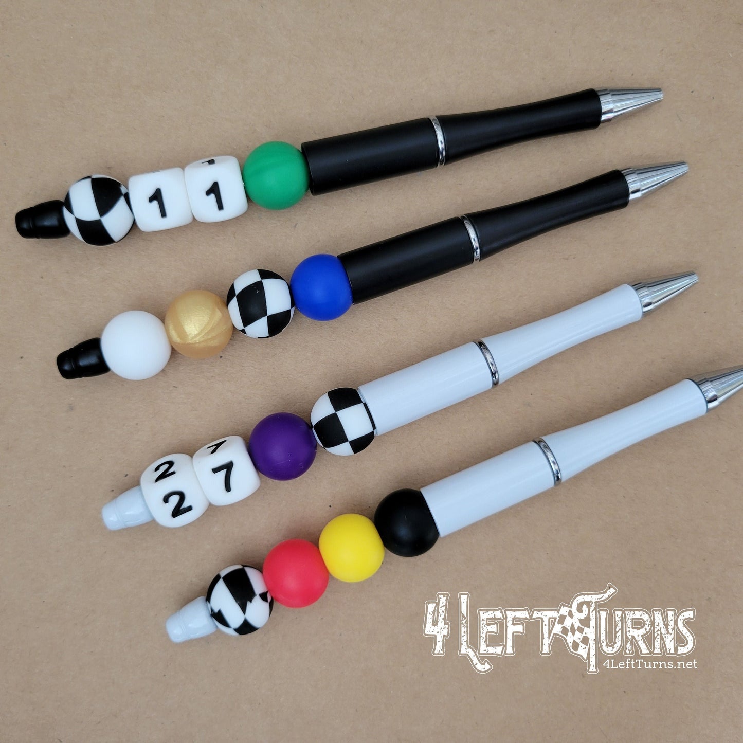 Custom Silicone Bead Ballpoint Pens
