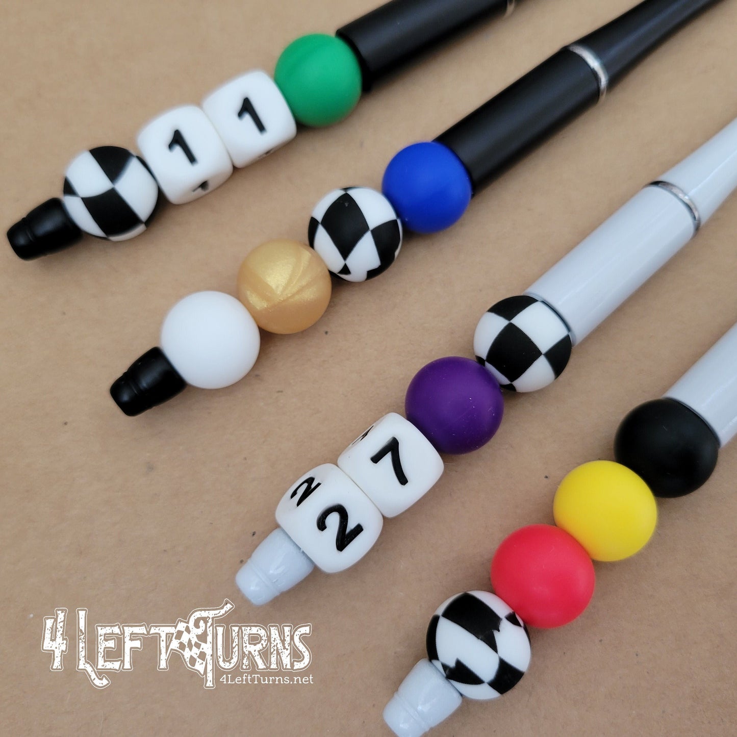 Custom Silicone Bead Ballpoint Pens