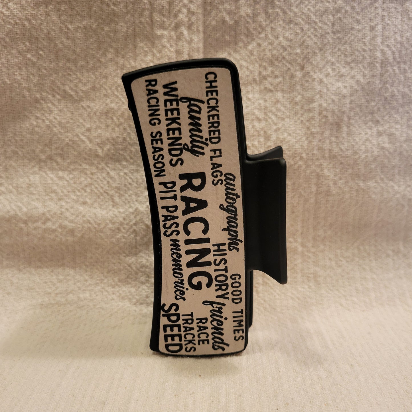 Race Words Hair Claw Clip