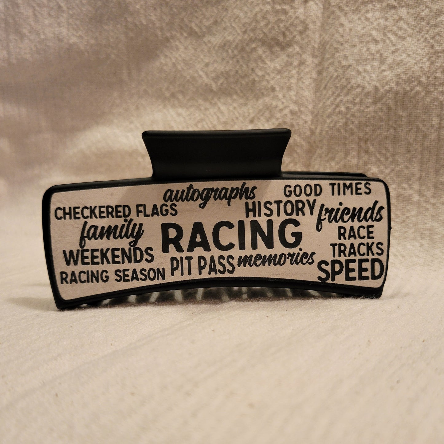 Race Words Hair Claw Clip
