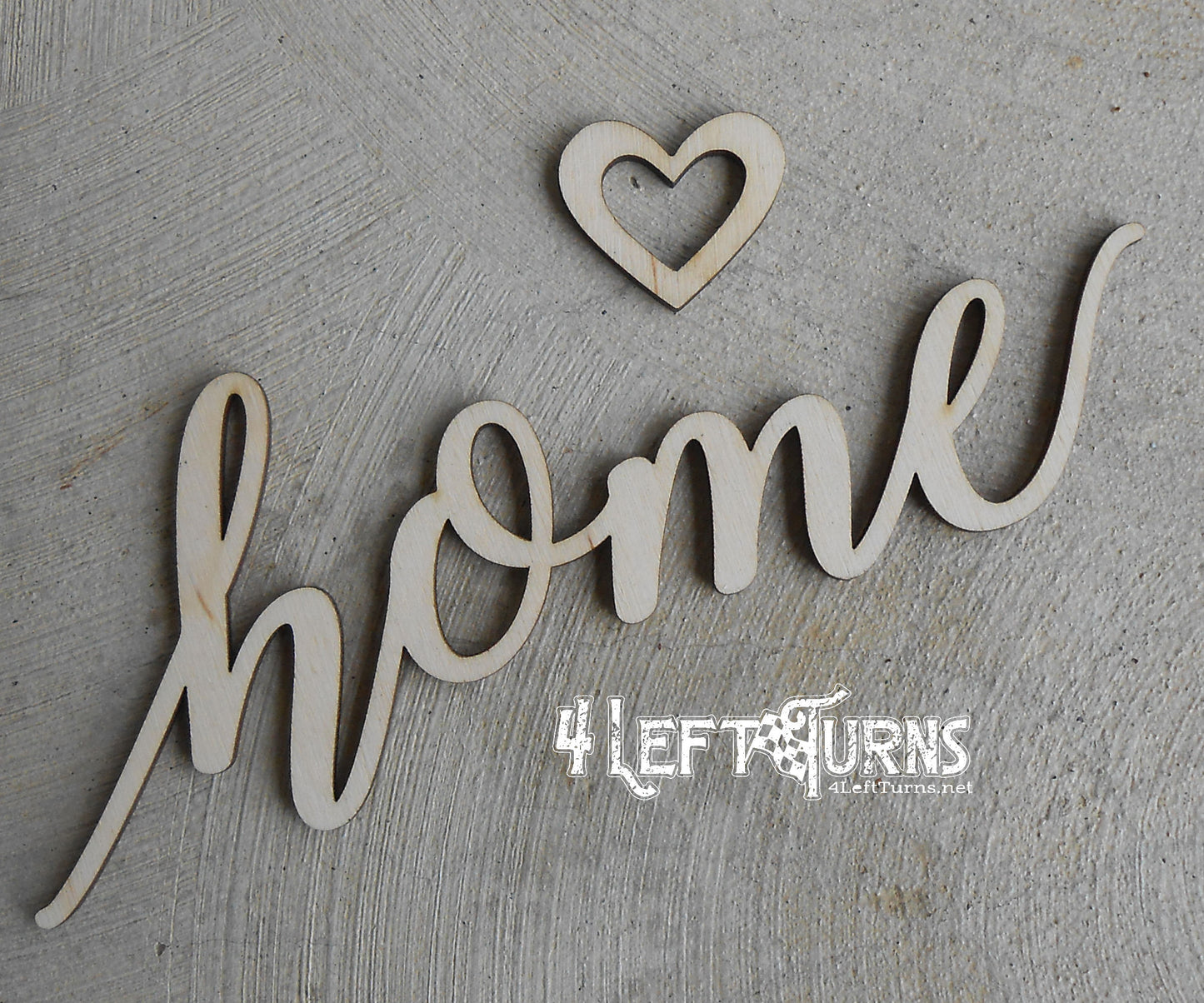Large Checkered State Painted Wood Sign with Home and Heart