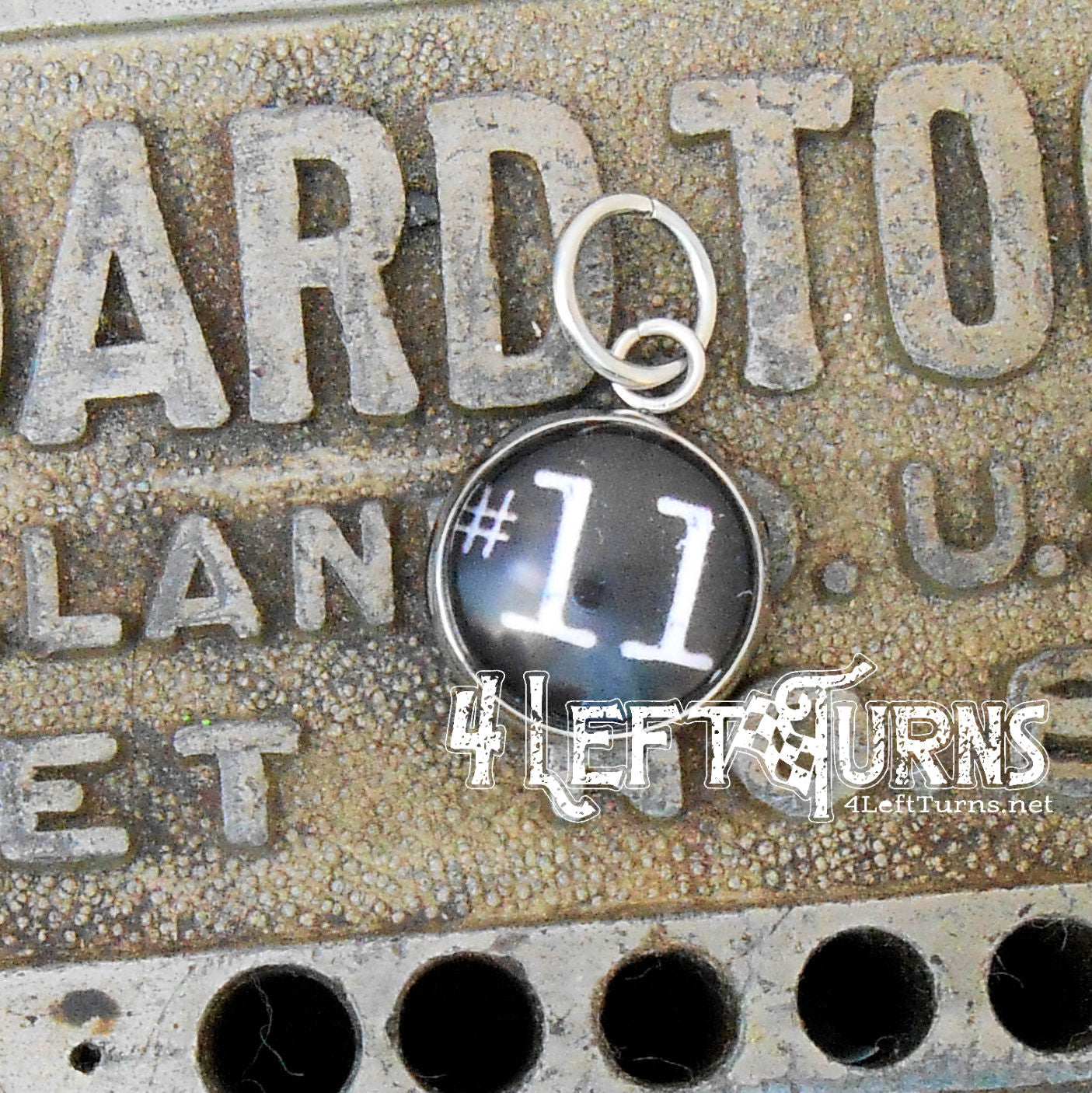 Race Car Number Charms