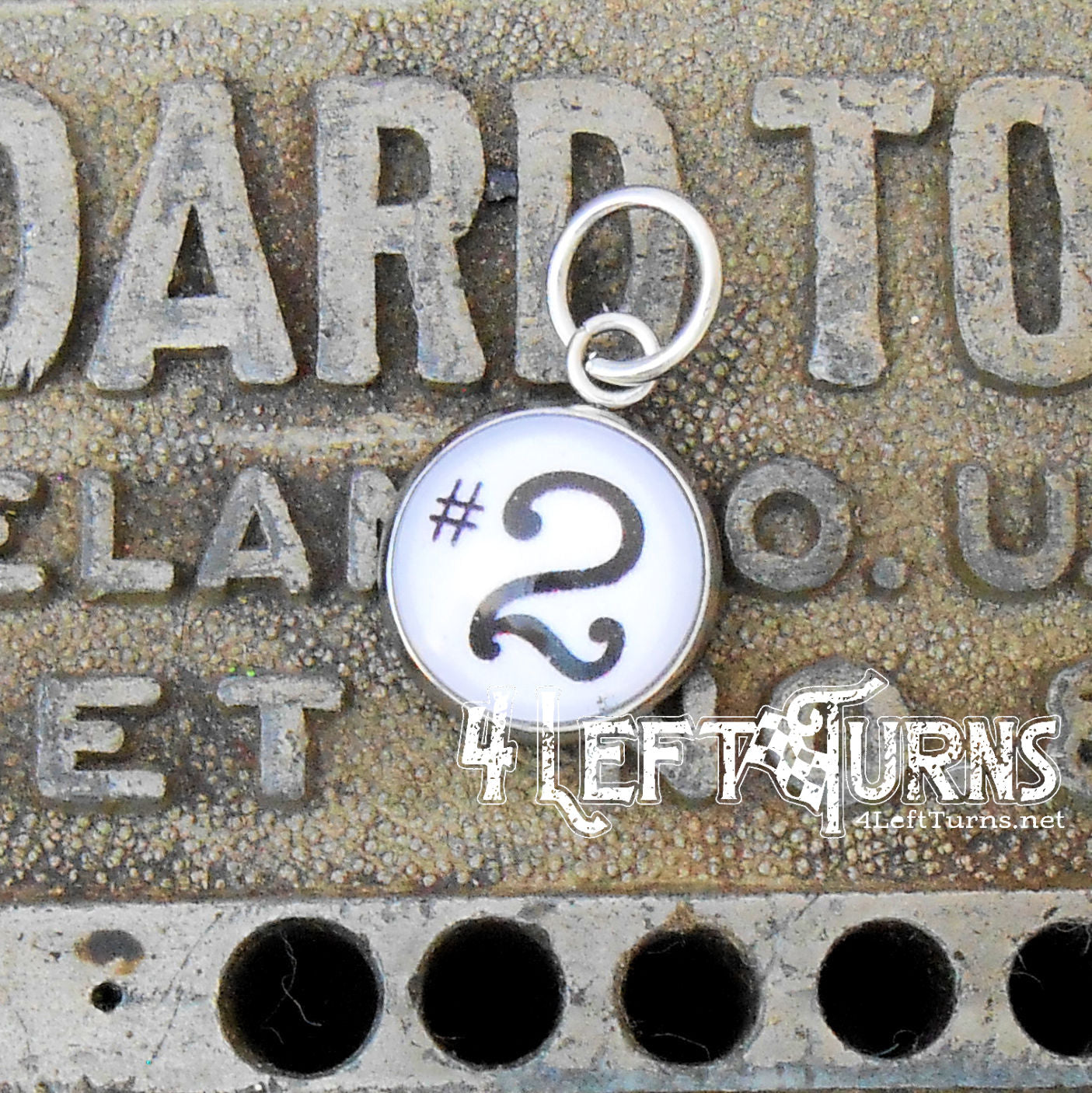Race Car Number Charms