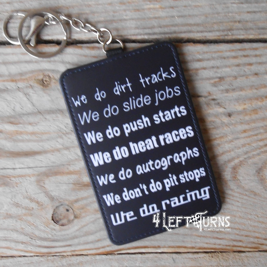 We do push starts credit card/identification holder key rings.