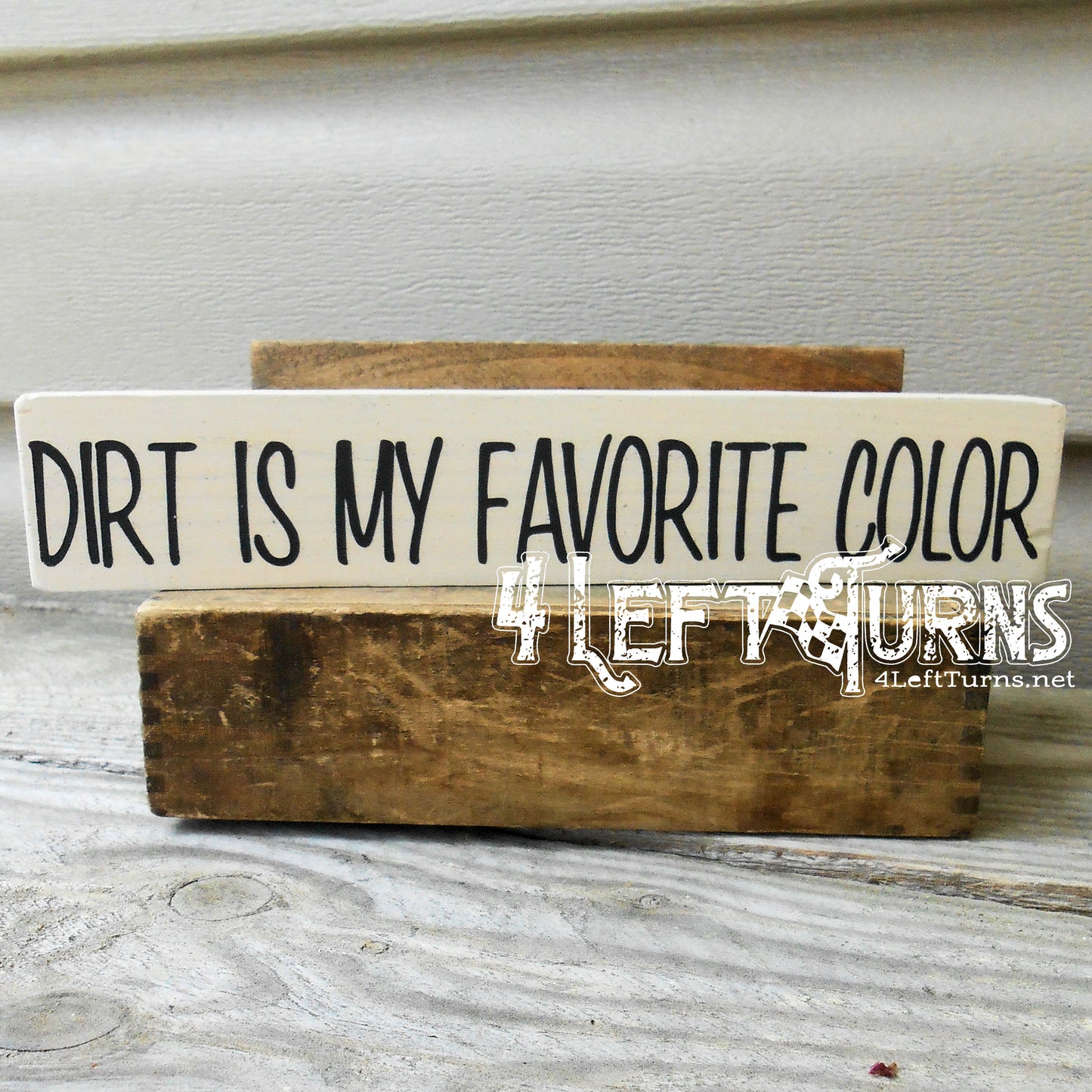 Tiny Wood Block Racing Signs