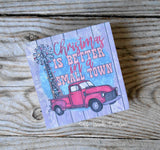 Full Color Christmas Themed Mini Wood Signs