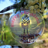 Checkers the Gnome Floating Christmas Ornament