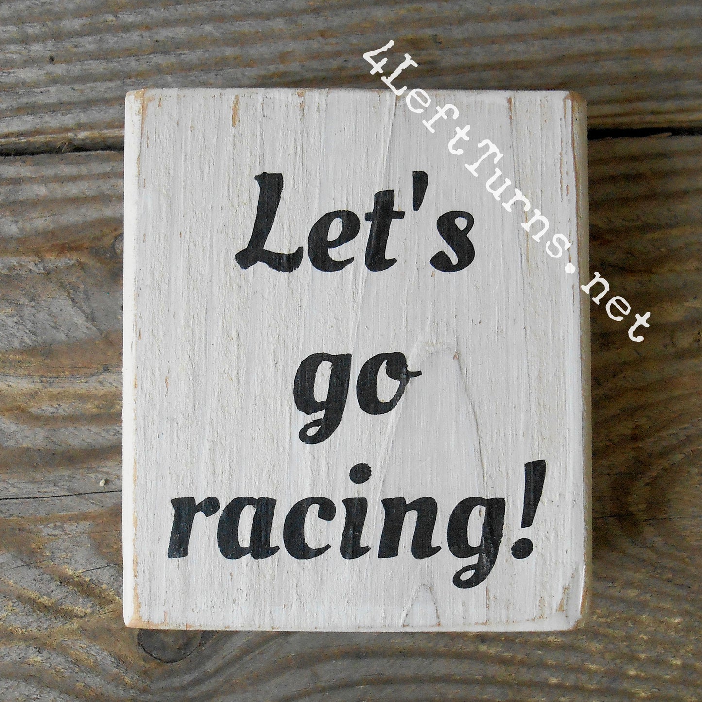 Race Car Silhouette Checkered Flag Checkered Heart Paw Print Wood Block Signs