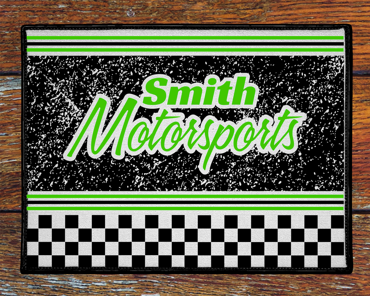 Custom Personalized Racing Welcome Mat