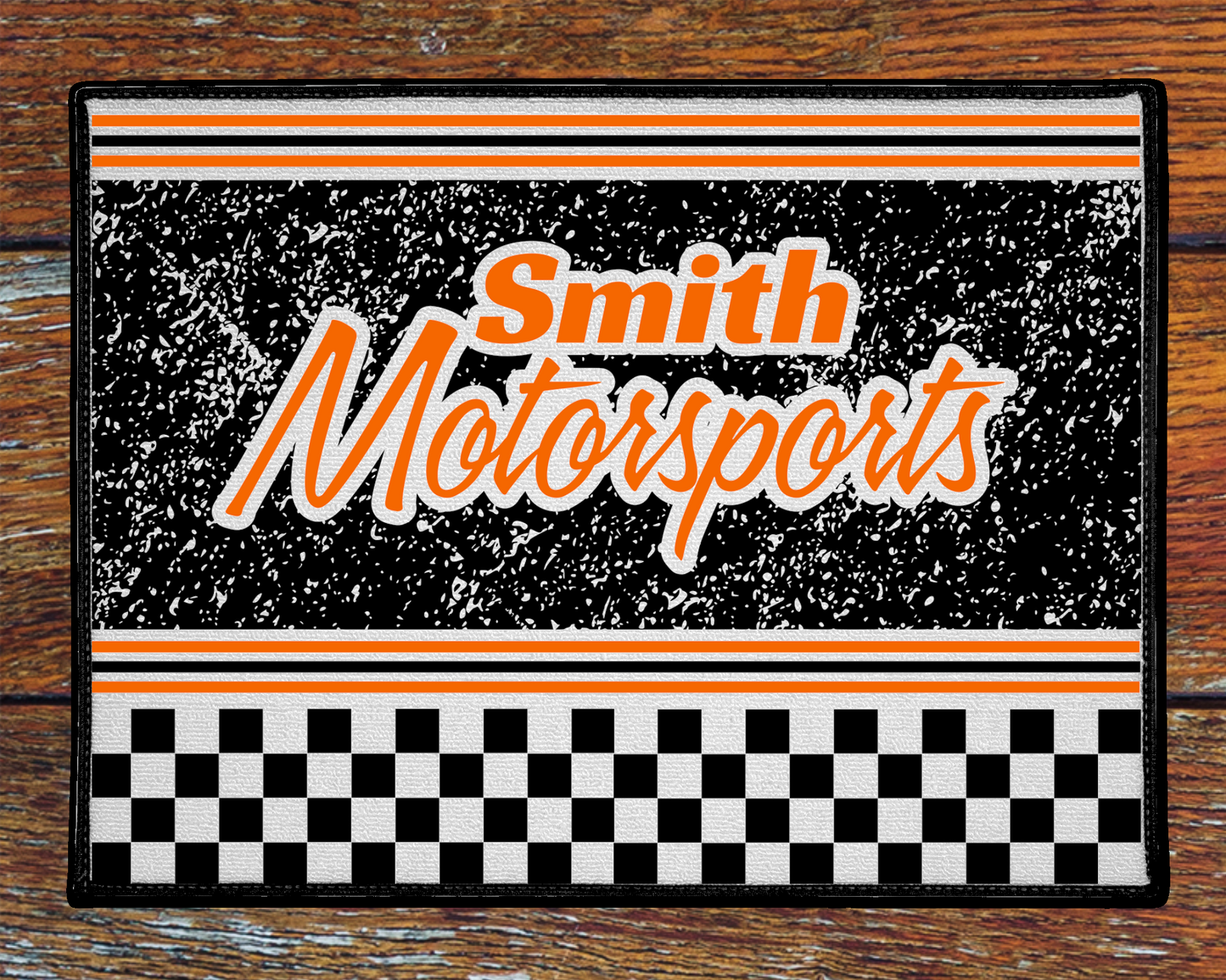Custom Personalized Racing Welcome Mat