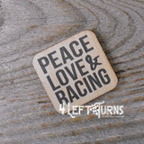 Racing Themed Wooden Magnets