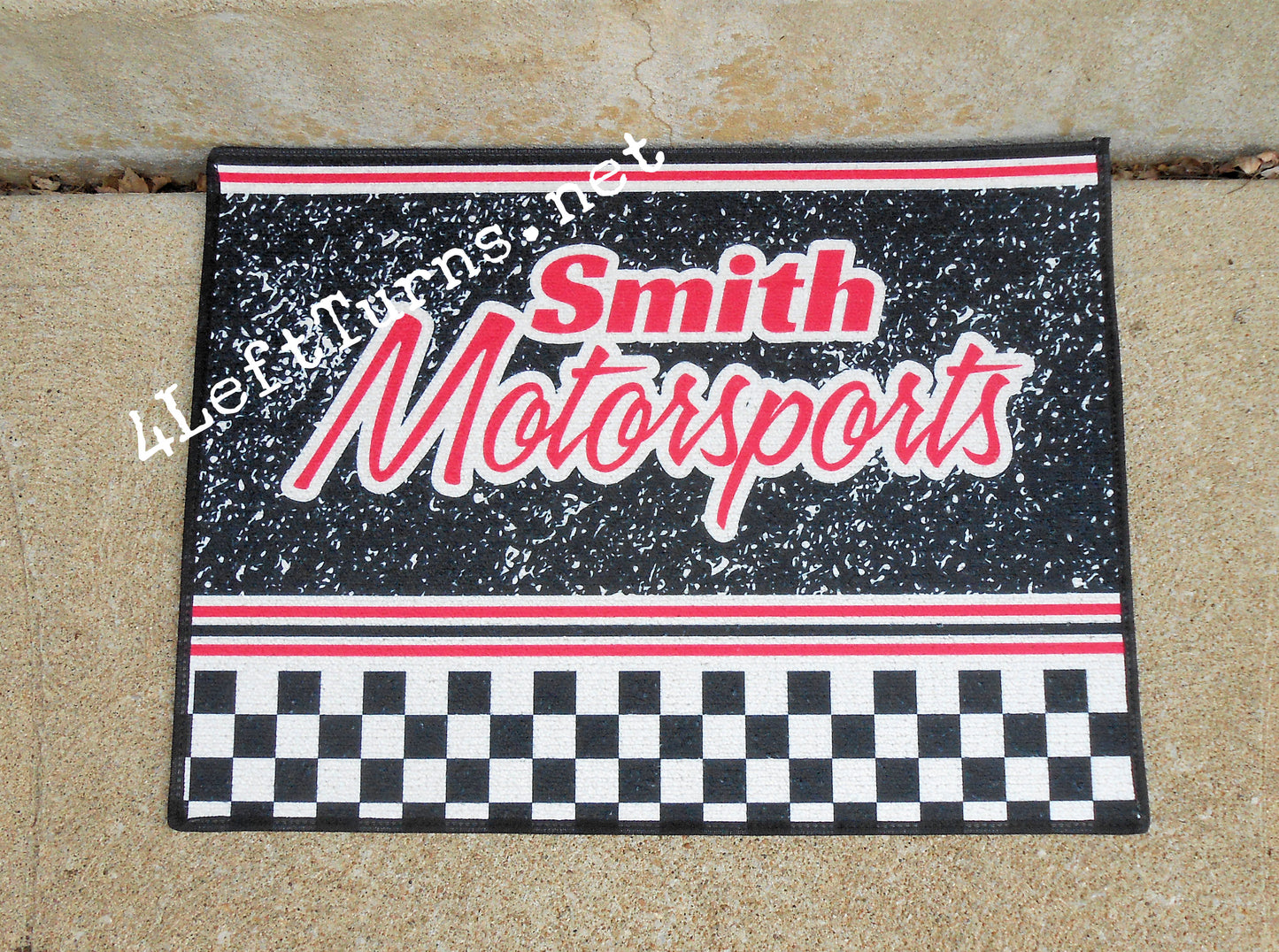 Custom Personalized Racing Welcome Mat