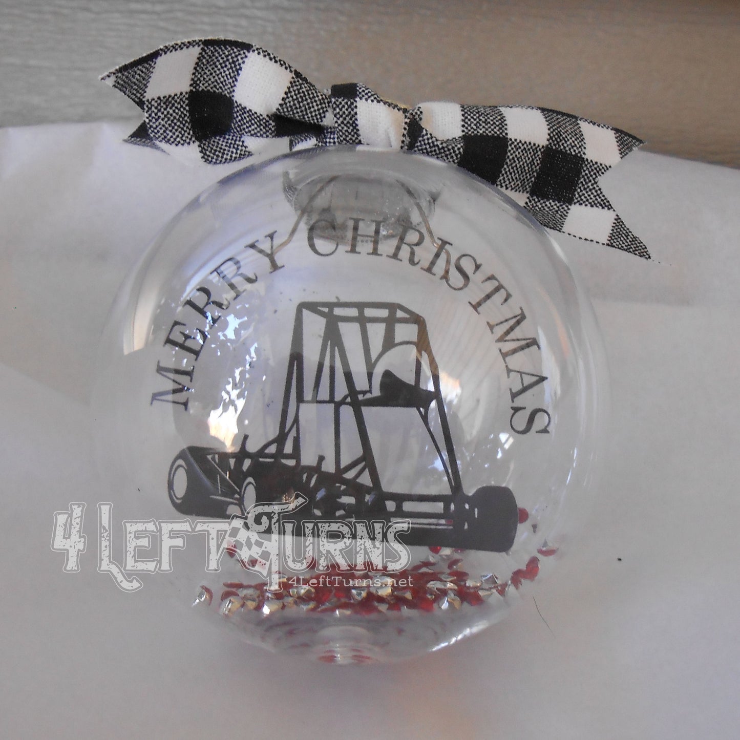 Race Car Christmas Ornament