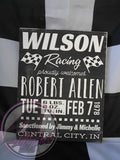 Racing-Themed Baby Announcement Hand Painted Wood Sign - Wood Sign - 4 Left Turns - 8