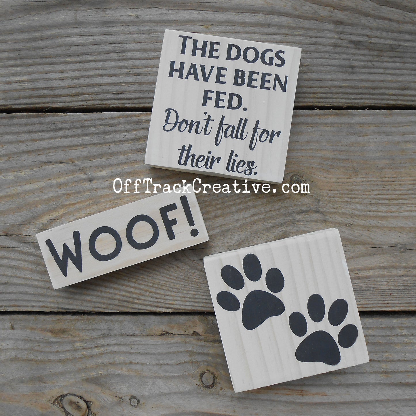 Dog Designs Tiny Wood Sign