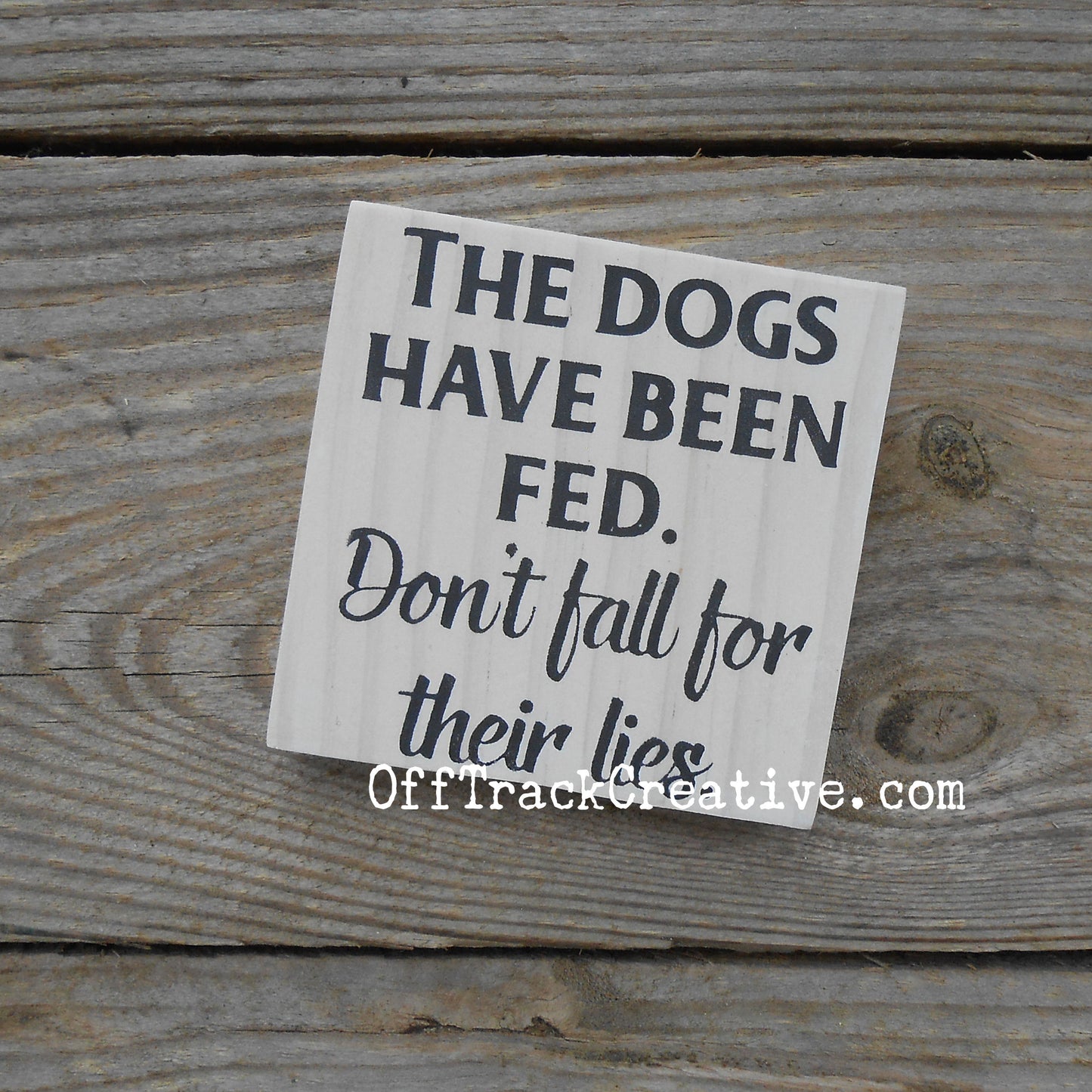 Dog Designs Tiny Wood Sign