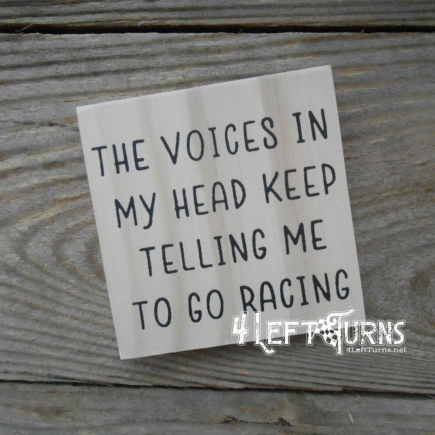 The Voices in my Head Tiny Wood Sign