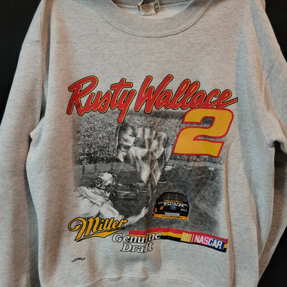 Vintage Long-Sleeved Rusty Wallace Sweatshirt